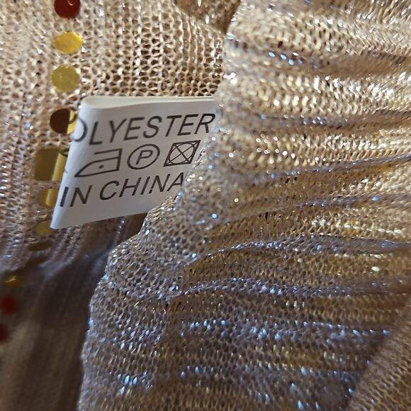 Elegant Blush and Gold Scarf - Picture 6 of 6